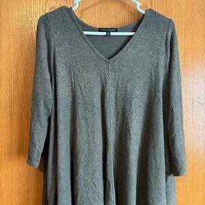 Olive Green Flowy Sweater